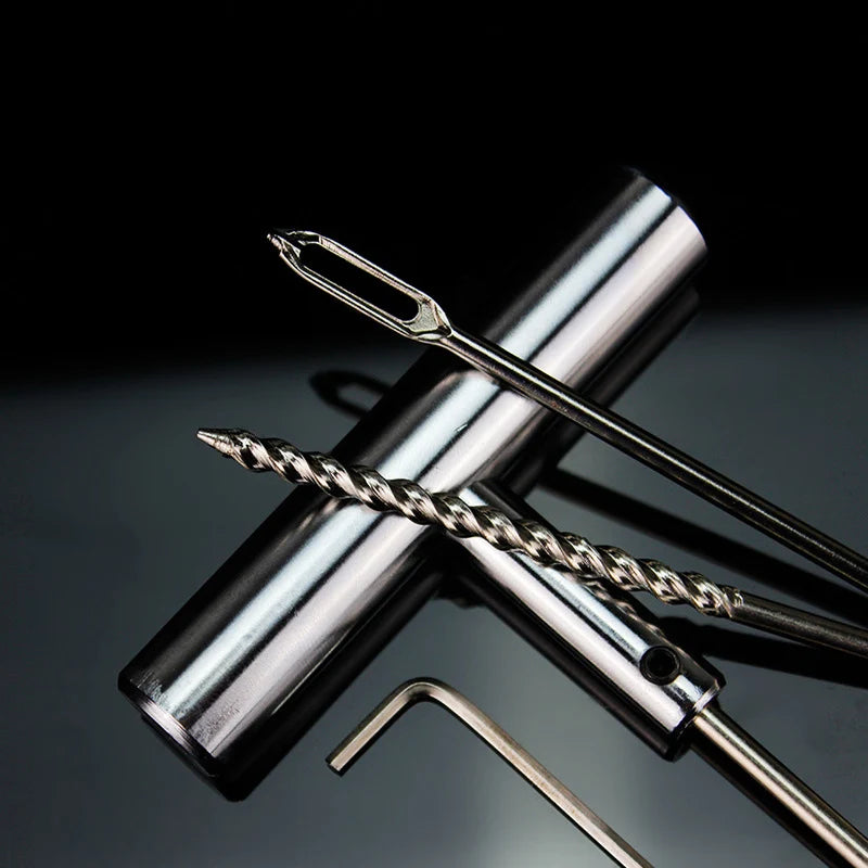 Kit de Reparación de Neumáticos Tubeless – Herramientas de Emergencia